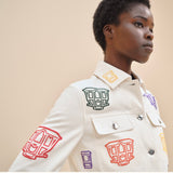 女裝 "Berlines" embroidered denim jacket (Size 36)