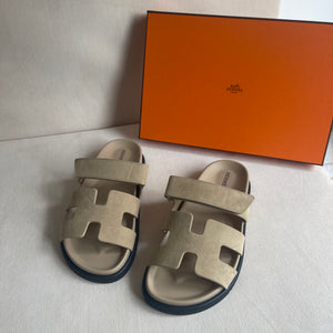 Chypre Sandals 拖鞋 (Size 37) Beige Lin