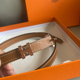 Hermes pop h belt 金棕 x 銀 #85