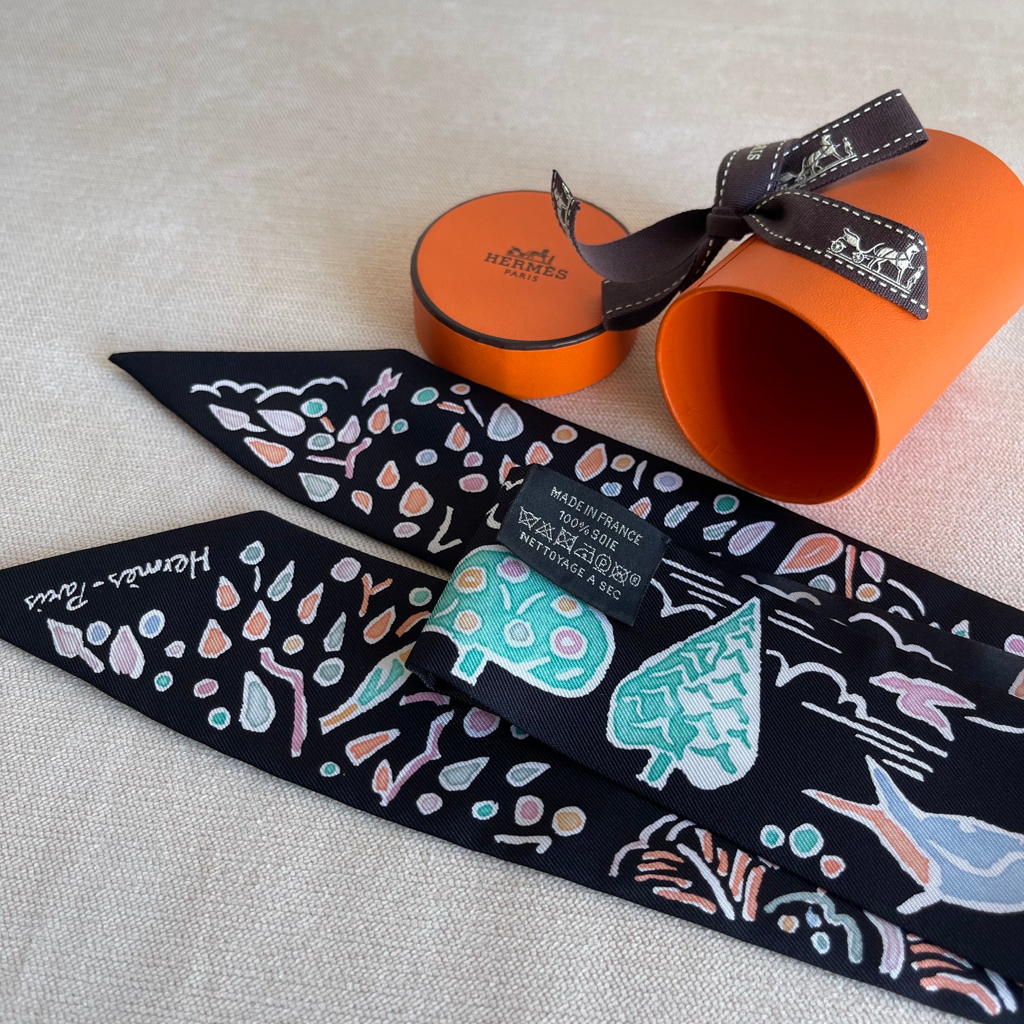 HERMES★ツイリー★春の鳥★Isola Di Primavera★キャメル HERMES - □新品□未使用□ HERMES エルメス Isola di Primavera