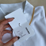 男裝Polo Tee Piqures Sellier blanc (Size L)