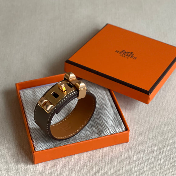 Hermes CDC 24 Bracelet - Etoupe x Rosegold