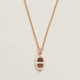 📤Mini Maillon pendant Blanc x rosegold