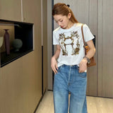 女裝Tee "Della Cavalleria" t-shirt  (Size 36)