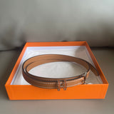 Hermes pop h belt 金棕 x 銀 #85