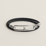 Roulis Double Tour bracelet - Noir x phw 黑銀