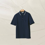 男裝Polo Tee Piqures Sellier Marine (Size L)