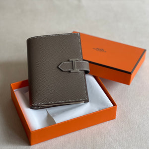 Bearn Compact Wallet 大象灰 銀扣