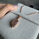 📤Mini Maillon pendant Blanc x rosegold