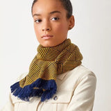 muffler cashmere 頸巾 (Tile Weave)