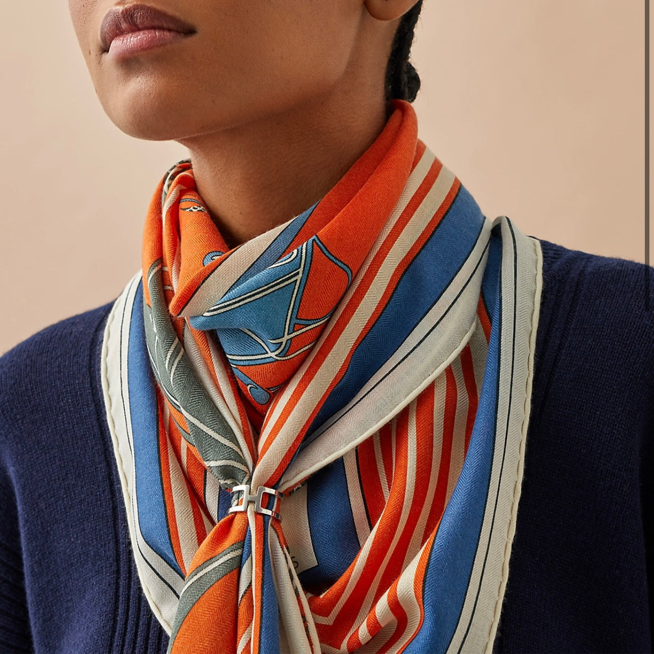 how to use hermes scarf ring