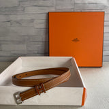 Hermes pop h belt 金棕 x 銀 #80